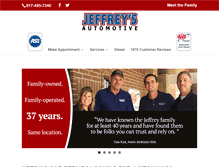 Tablet Screenshot of jeffreysautomotive.com
